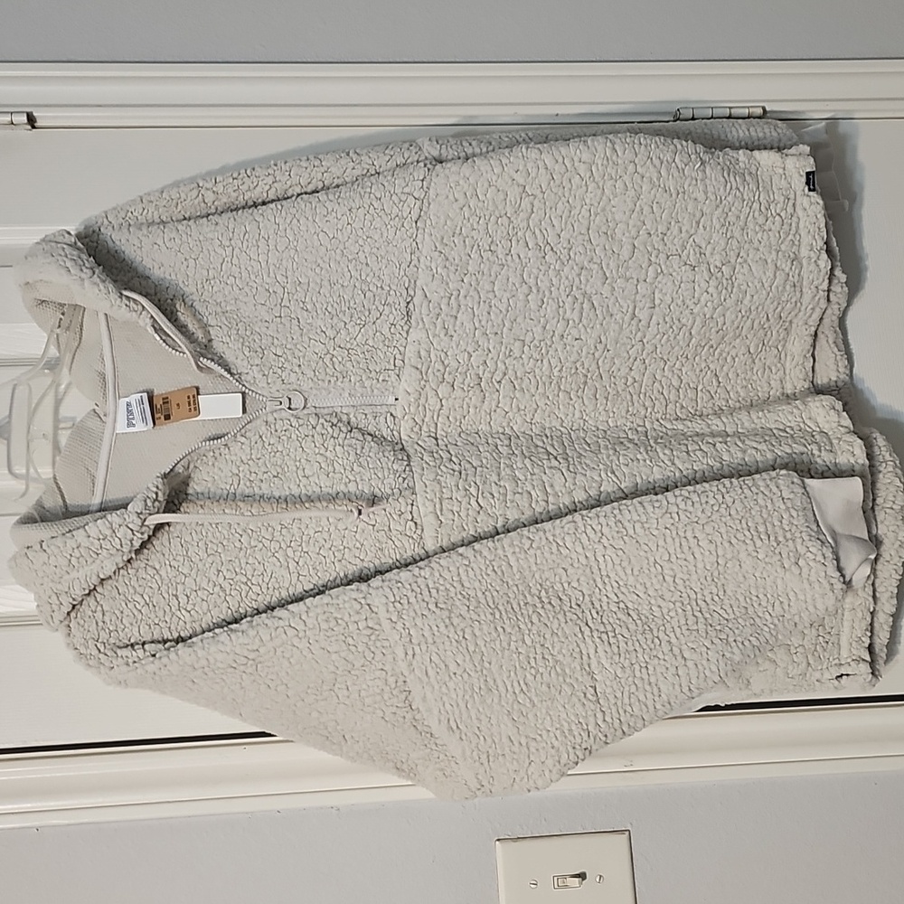 PINK Varsity Sherpa Half Zip Pullover